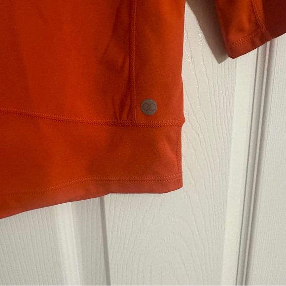 CALIA Women's Mock Neck Cropped Tee Extra Small Orange - Picture 5 of 12